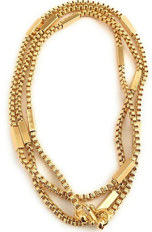Elegant Gold-Plated Artificial Chain for Men & Women – Stylish Designer Jewelry Necklace