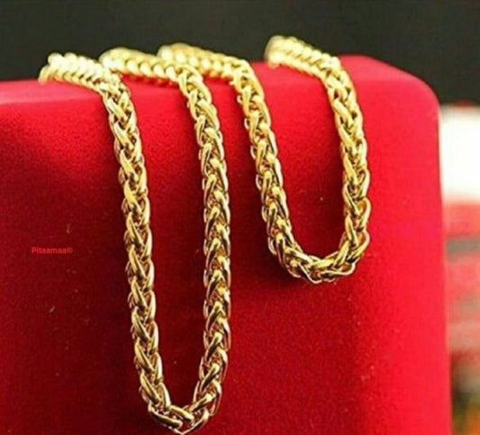 Premium Gold Plated Rope Chain Necklace